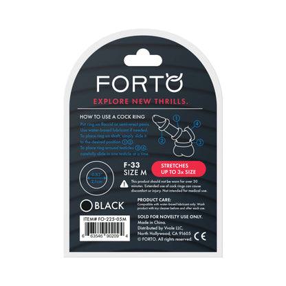 FORTO - F 33 LIQUID SILICONE COCKRING MEDIUM