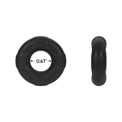 FORTO - F-33 LIQUID SILICONE COCKRING SMALL BLACK