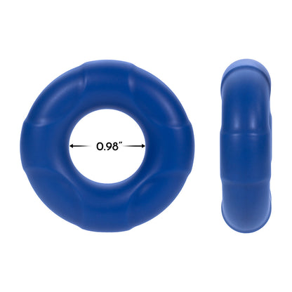 FORTO F-33 LIQUID SILICONE COCKRING LARGE BLUE
