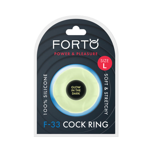 FORTO - F-33 LIQUID SILICONE COCKRING LARGE GLOW