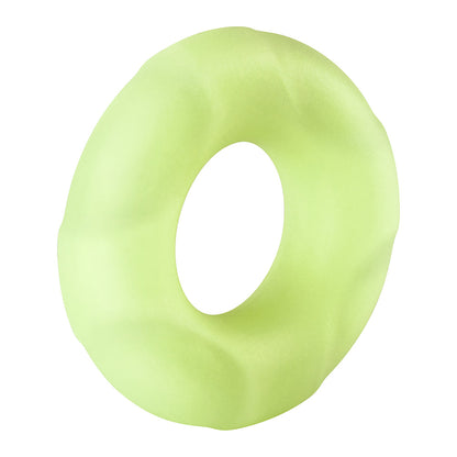 FORTO - F-33 ANILLO PARA PENE DE SILICONA LÍQUIDA GRANDE QUE BRILLA EN LA OSCURIDAD