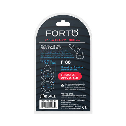 FORTO - F 88 LIQUID SILICONE COCK & BALL RING