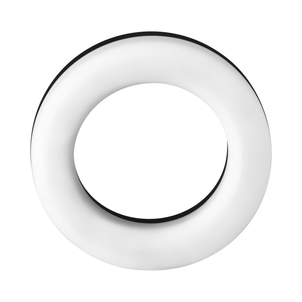 FORTO - F-19 LIQUID SILICONE 2-TONE COCKRING BLACK/WHITE