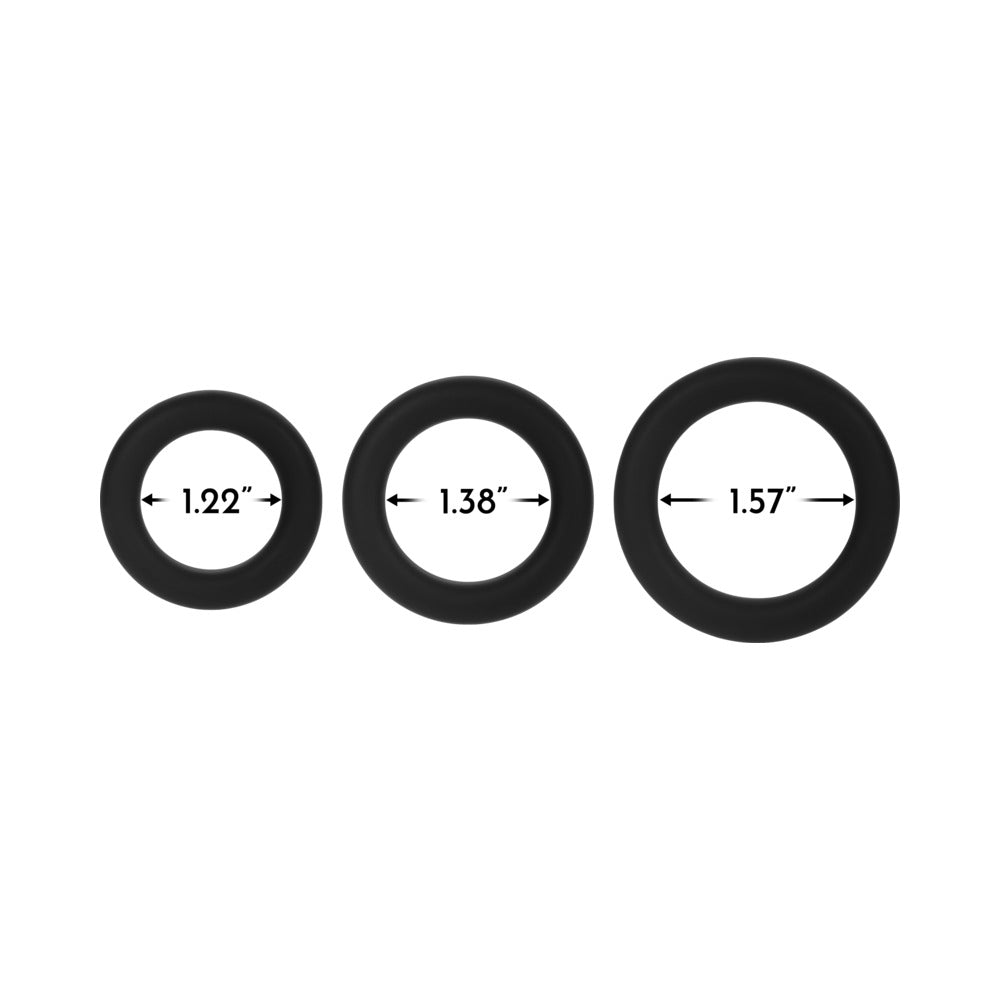 FORTO - F 61 3 PIECE SILICONE COCKRING SET