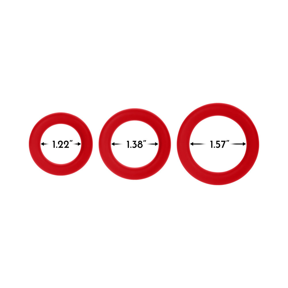 FORTO - F 61 3 PIECE SILICONE COCKRING SET