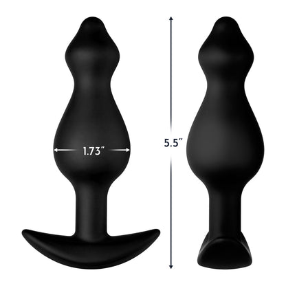 FORTO F-78 POINTEE SILICONE ANAL PLUG LARGE BLACK