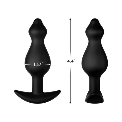 FORTO F-78 POINTEE SILICONE ANAL PLUG MEDIUM BLACK