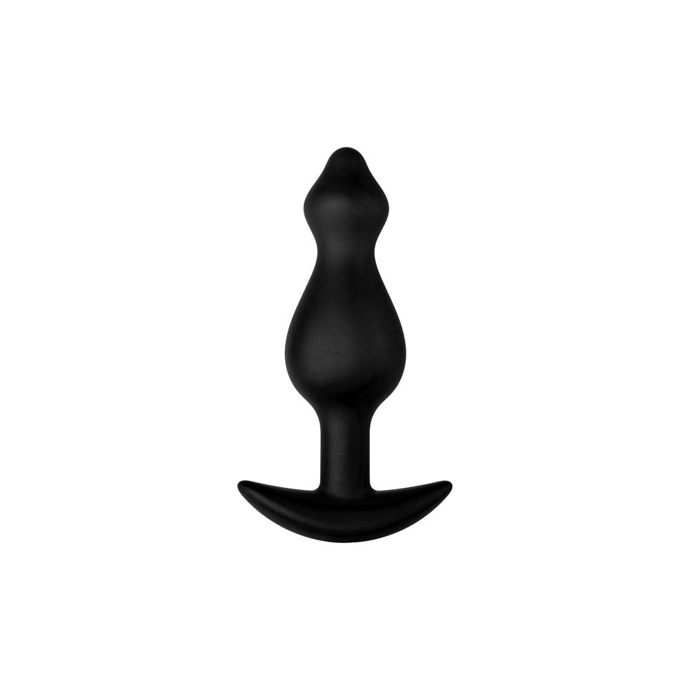 FORTO - F-78 POINTEE SILICONE ANAL PLUG SMALL BLACK