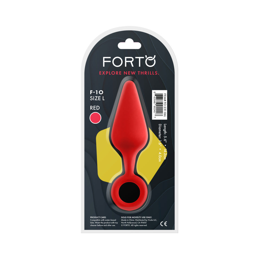 FORTO - TAPÓN ANAL DE SILICONA F-10 CON ANILLA, GRANDE