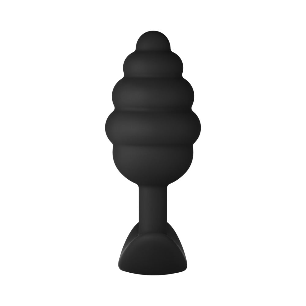 FORTO F-83 SPIRAL SILICONE ANAL PLUG BLACK