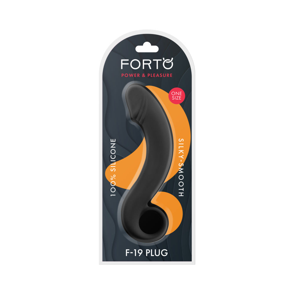 FORTO - F-19 SILICONE ANAL PLUG BLACK