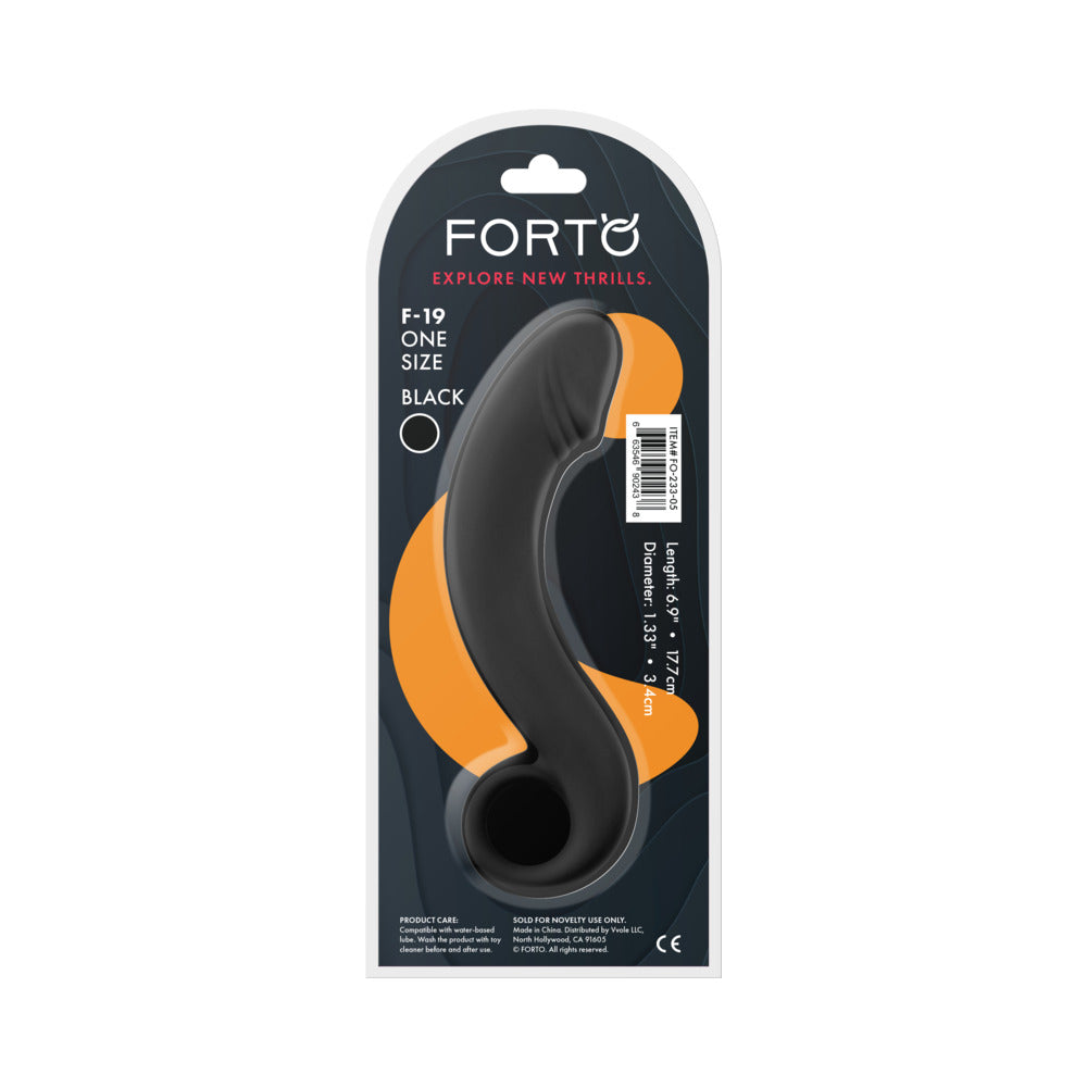 FORTO - F-19 SILICONE ANAL PLUG BLACK