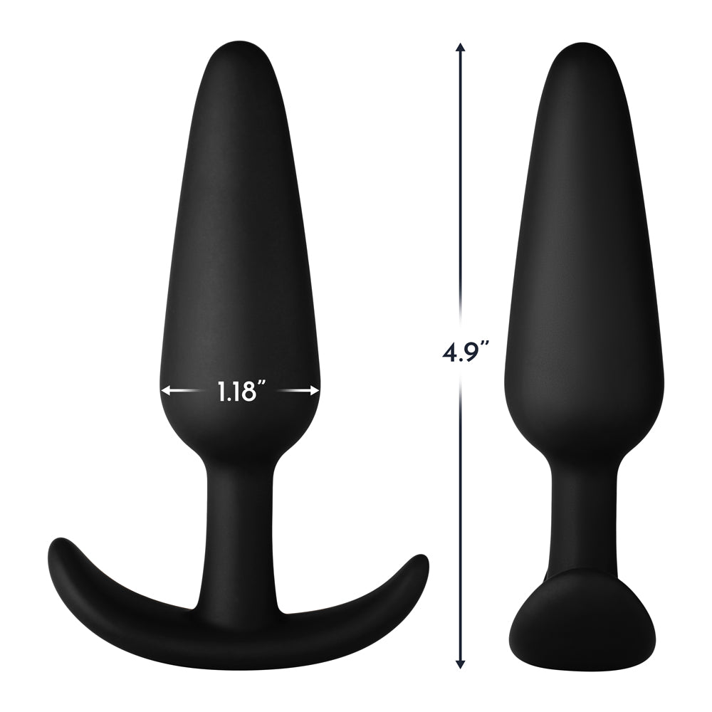 FORTO - F-31 SILICONE ANAL PLUG LARGE BLACK