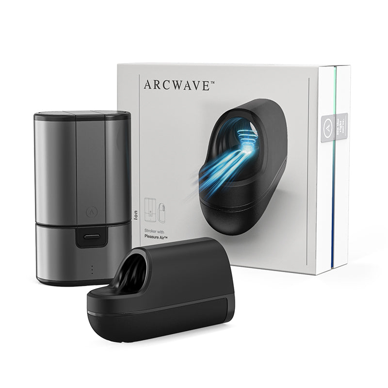ARCWAVE ION RECHARGEABLE STROKER WITH PLEASURE AIR BLACK