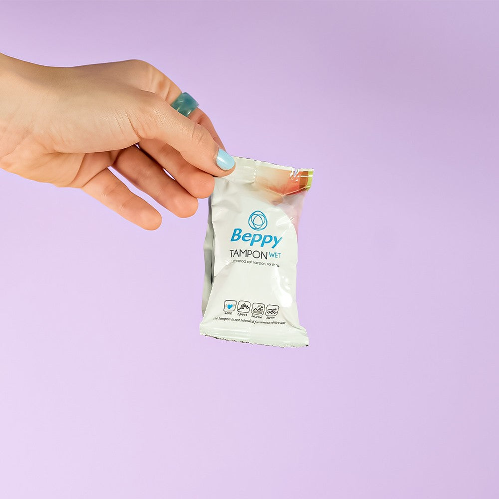 ASHA - BEPPY - BEPPY  TAMPON WET - LUBRICATED SPONGE TAMPON - 8 PIECES