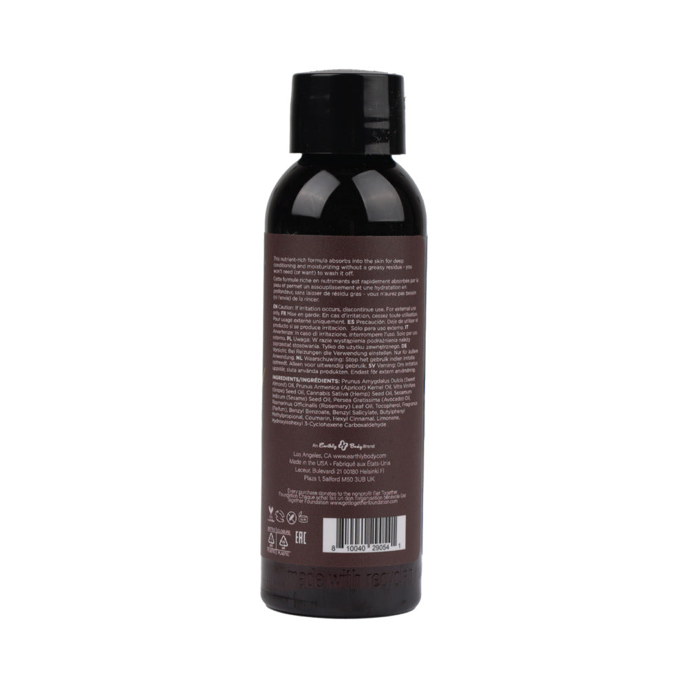 EARTHLY BODY - HEMP MASSAGE OIL BEACH DAZE 2 OZ.