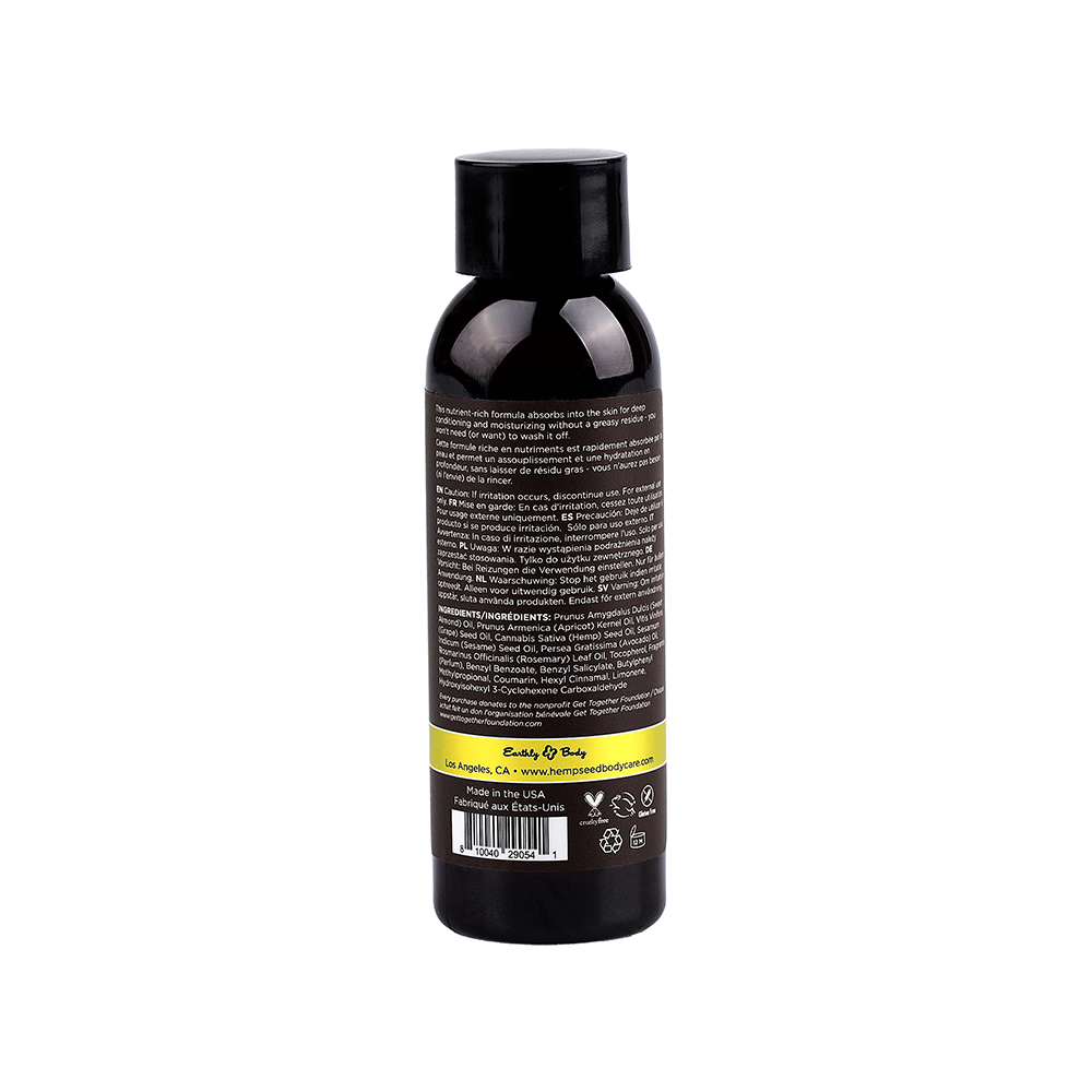 EARTHLY BODY - HEMP MASSAGE OIL BEACH DAZE 2 OZ.