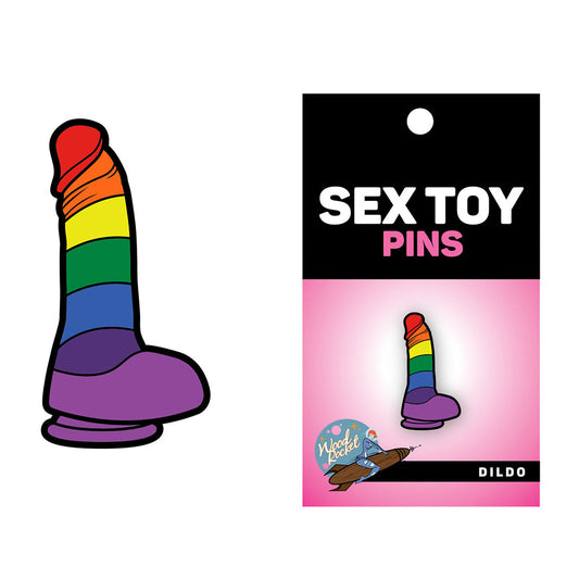 WOOD ROCKET - SEX TOY PIN RAINBOW DILDO