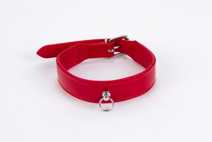 DEVIL STICKS - PATENT LEATHER WITH LAMB LEATHER BACKING RED