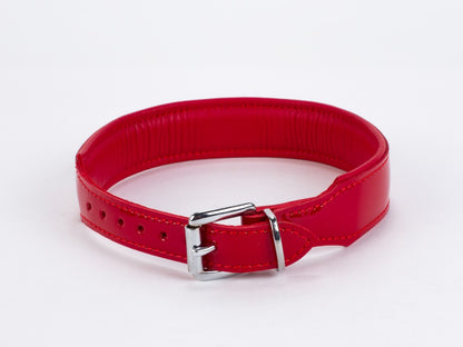 DEVIL STICKS - PATENT LEATHER WITH LAMB LEATHER BACKING RED