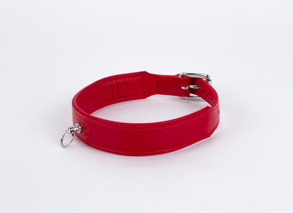 DEVIL STICKS - PATENT LEATHER WITH LAMB LEATHER BACKING RED