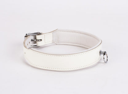 DEVIL STICKS - PATENT LEATHER WITH LAMB LEATHER BACKING WHITE