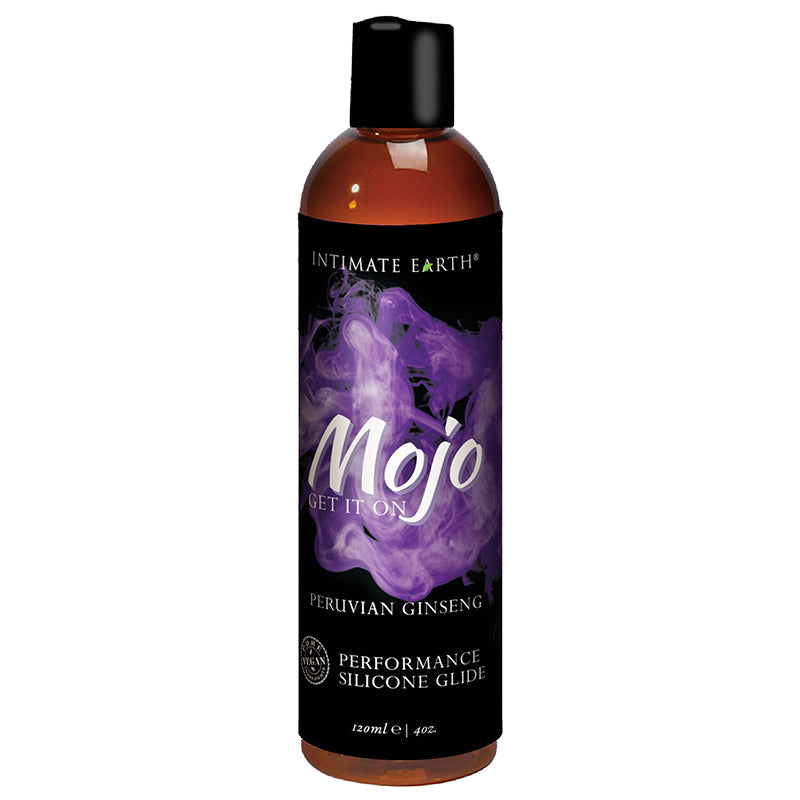 INTIMATE EARTH - MOJO PERUVIAN GINSENG SILICONE GLIDE 4 OZ.