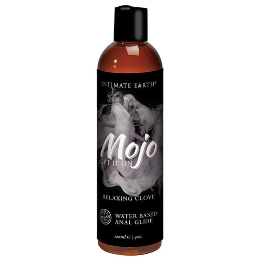 INTIMATE EARTH MOJO RELAXING CLOVE WATER BASED ANAL GLIDE 4 OZ.