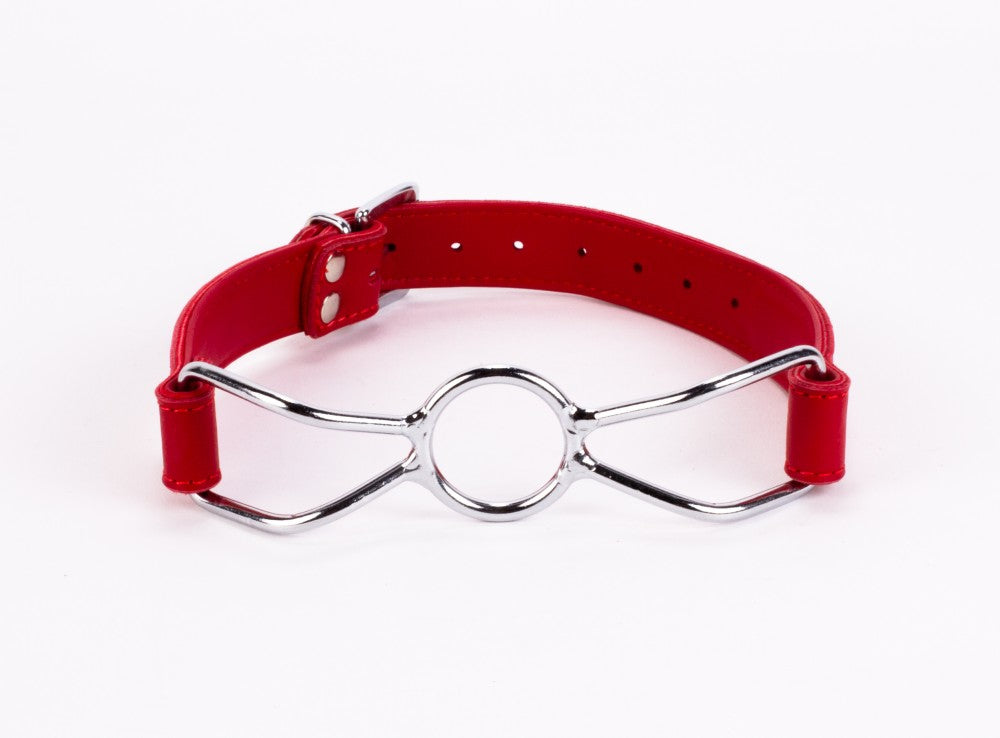 DEVIL STICKS - CALF SOFTY LEATHER TOP AND LAMB LEATHER PADDING WITH STAINLESS STEEL MOUTH PIECE RED