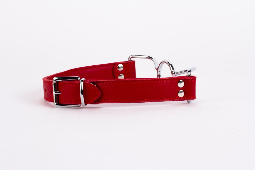DEVIL STICKS - CALF SOFTY LEATHER TOP AND LAMB LEATHER PADDING WITH STAINLESS STEEL MOUTH PIECE RED