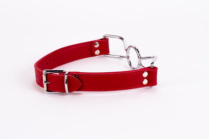 DEVIL STICKS - CALF SOFTY LEATHER TOP AND LAMB LEATHER PADDING WITH STAINLESS STEEL MOUTH PIECE RED