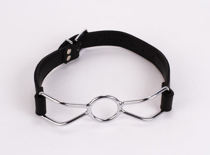 DEVIL STICKS - CALF SOFTY LEATHER TOP AND LAMB LEATHER PADDING WITH STAINLESS STEEL MOUTH PIECE BLACK