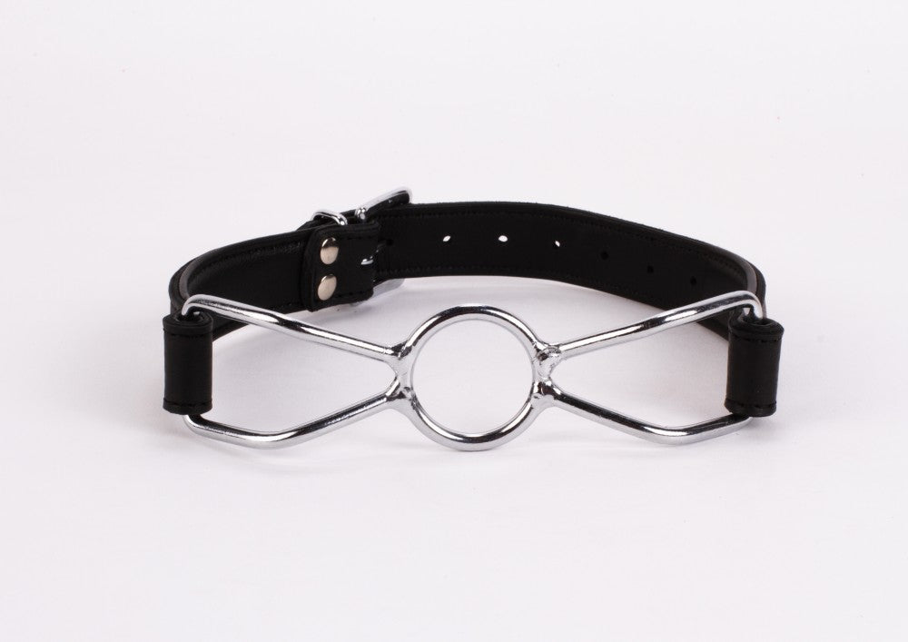 DEVIL STICKS - CALF SOFTY LEATHER TOP AND LAMB LEATHER PADDING WITH STAINLESS STEEL MOUTH PIECE BLACK