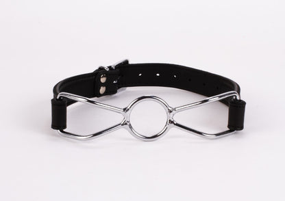 DEVIL STICKS - CALF SOFTY LEATHER TOP AND LAMB LEATHER PADDING WITH STAINLESS STEEL MOUTH PIECE BLACK