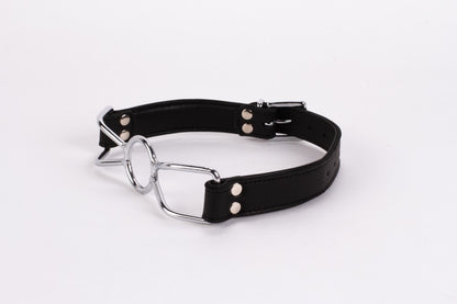 DEVIL STICKS - CALF SOFTY LEATHER TOP AND LAMB LEATHER PADDING WITH STAINLESS STEEL MOUTH PIECE BLACK