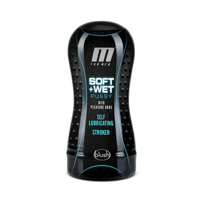 M FOR MEN SOFT + WET PUSSY WITH PLEASURE ORBS SELF-LUBRICATING VAGINA STROKER BEIGE