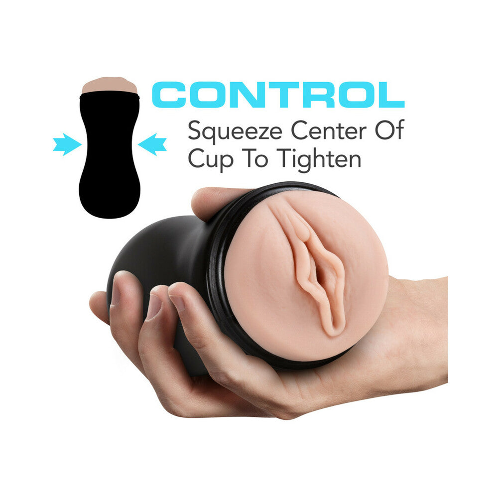BLUSH - M PARA HOMBRES COÑO SUAVE Y HÚMEDO CON ORBES DE PLACER STROKER VAGINAL AUTOLUBRICANTE BEIGE