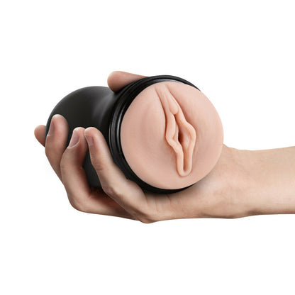 BLUSH - M PARA HOMBRES COÑO SUAVE + HÚMEDO CON BORDES DE PLACER VAGINA AUTO-LUBRICANTE STROKER BEIGE