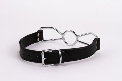 DEVIL STICKS - CALF SOFTY LEATHER TOP AND LAMB LEATHER PADDING WITH STAINLESS STEEL MOUTH PIECE BLACK