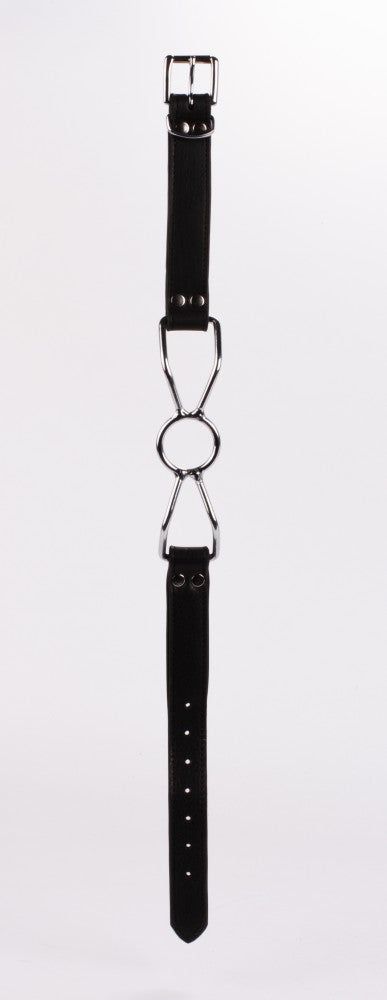DEVIL STICKS - CALF SOFTY LEATHER TOP AND LAMB LEATHER PADDING WITH STAINLESS STEEL MOUTH PIECE BLACK