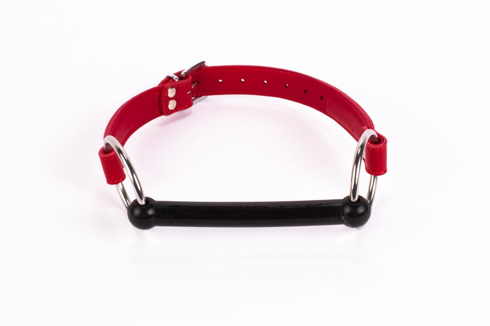 DEVIL STICKS - CALF SOFTY LEATHER TOP AND LAMB LEATHER PADDING WITH SILICONE MOUTH PIECE RED