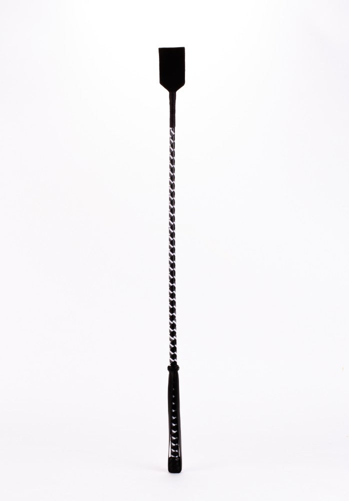 DEVIL STICKS - LEATHER STICK WITH NEON STRIP AND NUBUCK LEATHER TOP WHITE