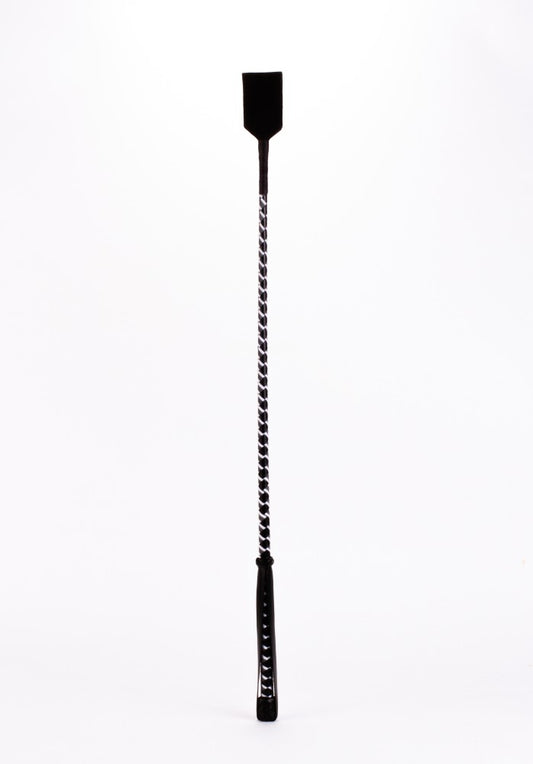 DEVIL STICKS - LEATHER STICK WITH NEON STRIP AND NUBUCK LEATHER TOP WHITE