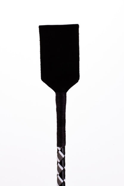 DEVIL STICKS - LEATHER STICK WITH NEON STRIP AND NUBUCK LEATHER TOP WHITE