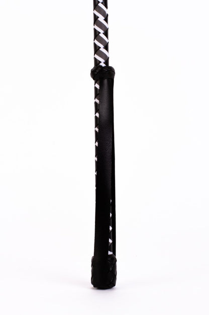 DEVIL STICKS - LEATHER STICK WITH NEON STRIP AND NUBUCK LEATHER TOP WHITE