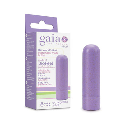 GAIA ECO RECHARGEABLE BULLET VIBRATOR LILAC