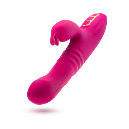 BLUSH - LUSH KIRA RECHARGEABLE SILICONE THRUSTING RABBIT VIBRATOR VELVET