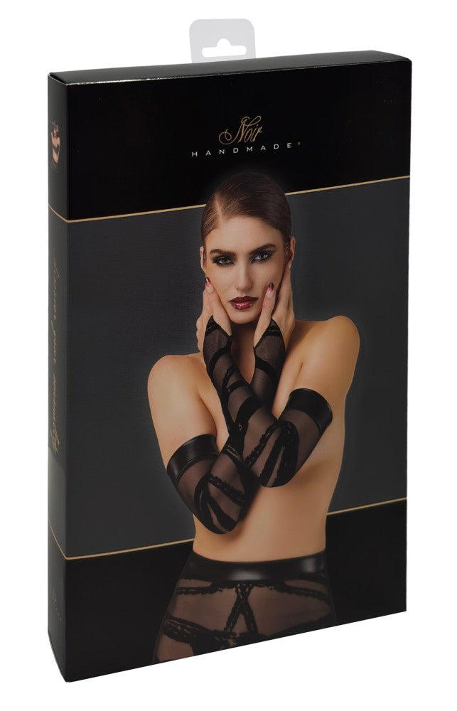 NOIR HANDMADE - BONDESQUE OPERA THUMB LOOP GLOVES  S/M