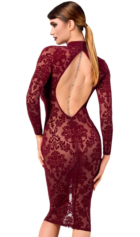 NOIR HANDMADE - KINK ROYAL MIDI DRESS L