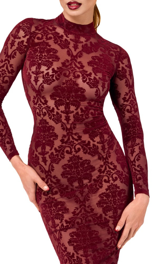 NOIR HANDMADE - KINK ROYAL MIDI DRESS L